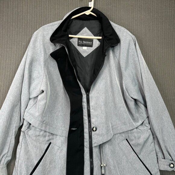 P.A. Originals Womens Size Large Lightweight Gray Jacket - Picture 9 of 12